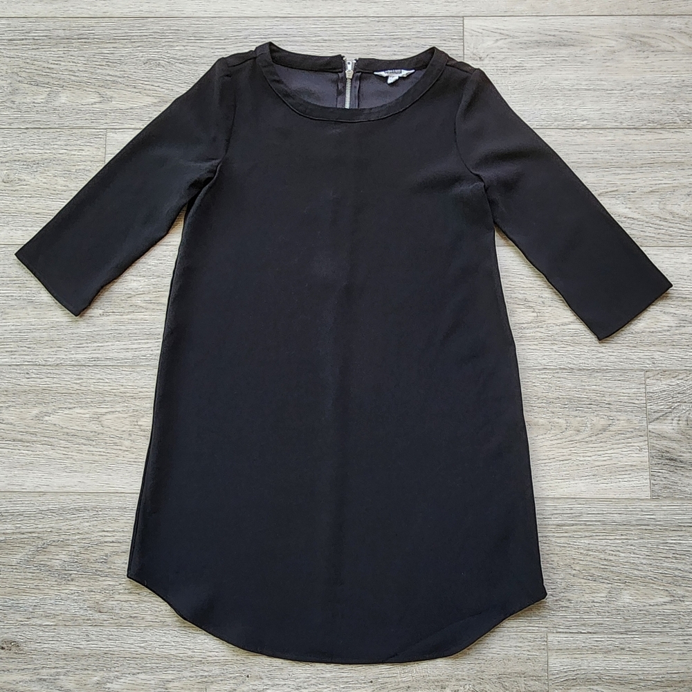 BB Dakota Black Jazlyn Crepe Shift Dress Womens Small Casual